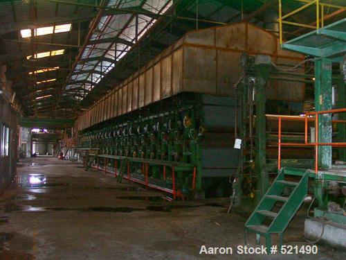 USED: Paper board plant, 50 tons/day (24 hours). Product width 70"(1778mm). Raw material: scrap paper. Final product: paper board for folders and boxes. Built 1994. Major items include feed conveyors...