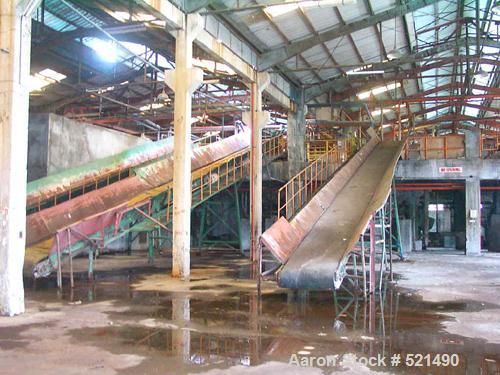 USED: Paper board plant, 50 tons/day (24 hours). Product width 70"(1778mm). Raw material: scrap paper. Final product: paper board for folders and boxes. Built 1994. Major items include feed conveyors...