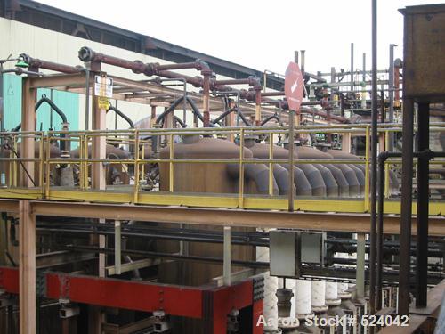 USED: Sodium chlorate plant rated 14,000 tons per year. Krebs technology. Toshiba rectifier. (8) Titanium reactors approximately 6' x 20' each with (3) Krebs NC30 electrolysis cells with all intercon...