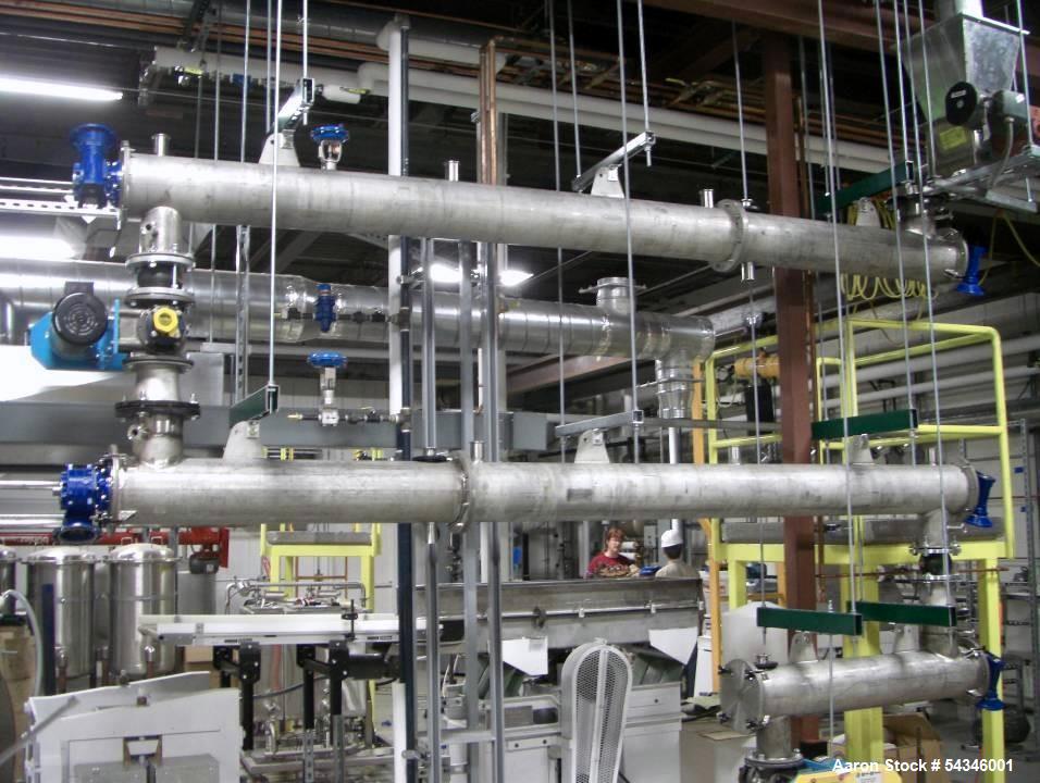 Used Modular Multistage Continuous Processor Debranner – 8” Diameter, 5-Stage, 304 Stainless (Pilot Plant)