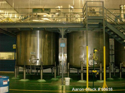 Unused-Complete Closure of Liquid Single Dose Pharmaceutical Facility.  Plant Equipment includes: Over (50) Stainless Steel Tanks Ranging in Capacity up to 10,000 Gallons with Mixers; (6) 10,000 Gall...