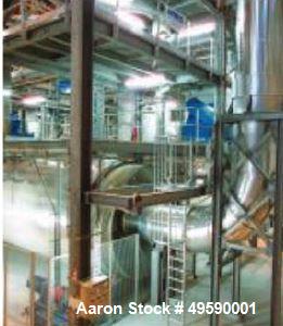 Used- Andritz Austria Continuous Sludge Drying Plant. Unit with a capacity of 2200-11000 lbs/h.r (1000-5000 kg/hr.) of indus...