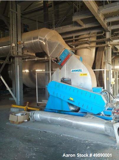 Used- Andritz Austria Continuous Sludge Drying Plant. Unit with a capacity of 2200-11000 lbs/h.r (1000-5000 kg/hr.) of indus...