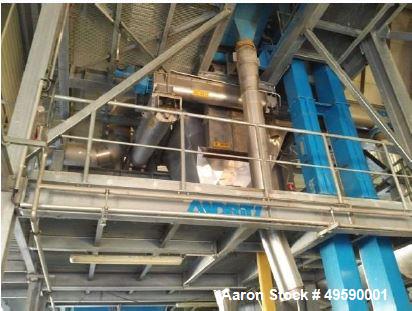 Used- Andritz Austria Continuous Sludge Drying Plant. Unit with a capacity of 2200-11000 lbs/h.r (1000-5000 kg/hr.) of indus...