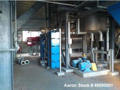 Used- Andritz Austria Continuous Sludge Drying Plant. Unit with a capacity of 2200-11000 lbs/h.r (1000-5000 kg/hr.) of indus...