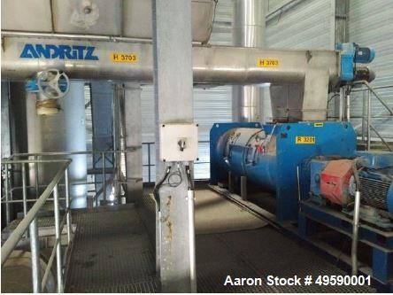 Used- Andritz Austria Continuous Sludge Drying Plant. Unit with a capacity of 2200-11000 lbs/h.r (1000-5000 kg/hr.) of indus...