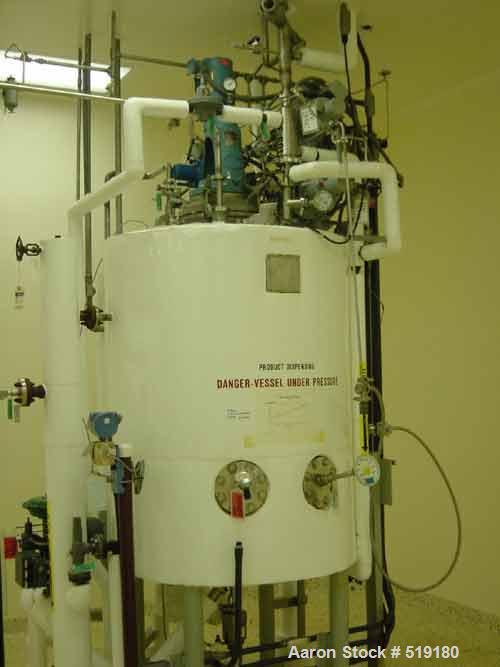 USED: Biologic Manufacturing sterile fill CGMP plant. Including50,000 liter production fermenter, tanks, kettles, homogenize...