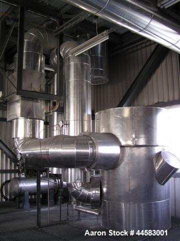 Used Complete Solid State Polycondensation Plant (SSP), produced bottle grade PET resin.  Manufactured by Buhler AG and comprised of (1) SSP 45 line with a capacity of 60 mt/day, built 1995.  (1) SSP...