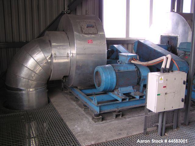 Used Complete Solid State Polycondensation Plant (SSP), produced bottle grade PET resin.  Manufactured by Buhler AG and comprised of (1) SSP 45 line with a capacity of 60 mt/day, built 1995.  (1) SSP...
