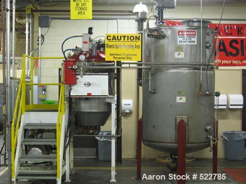 USED: CB Mills RHS-30 (Red Head) Vacuum Recovery System. Complete system with vertical stainless steel tank, 300 gallon / 500 gallon, with Spang pressure and vacuum relief valves. Manufactured in 200...