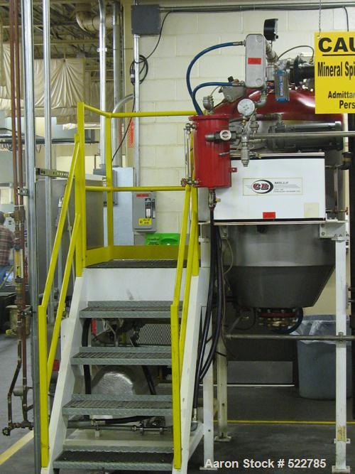 USED: CB Mills RHS-30 (Red Head) Vacuum Recovery System. Complete system with vertical stainless steel tank, 300 gallon / 500 gallon, with Spang pressure and vacuum relief valves. Manufactured in 200...