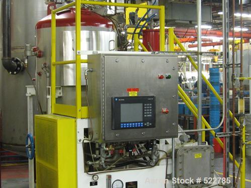 USED: CB Mills RHS-30 (Red Head) Vacuum Recovery System. Complete system with vertical stainless steel tank, 300 gallon / 500 gallon, with Spang pressure and vacuum relief valves. Manufactured in 200...