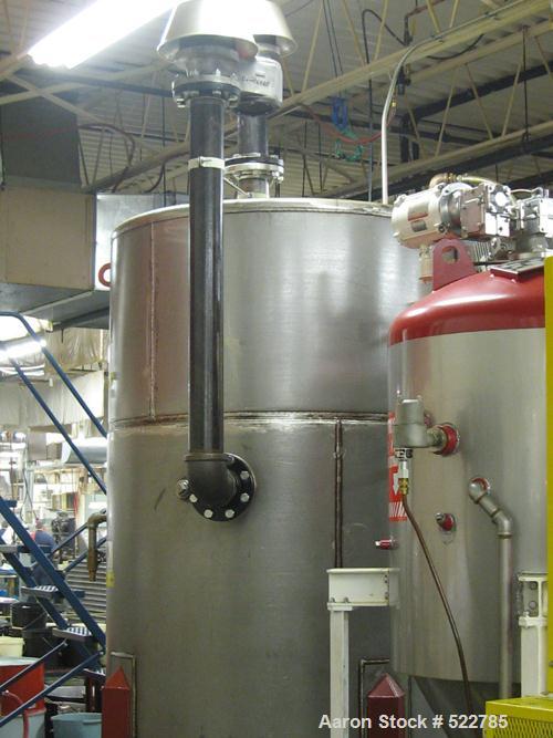 USED: CB Mills RHS-30 (Red Head) Vacuum Recovery System. Complete system with vertical stainless steel tank, 300 gallon / 500 gallon, with Spang pressure and vacuum relief valves. Manufactured in 200...