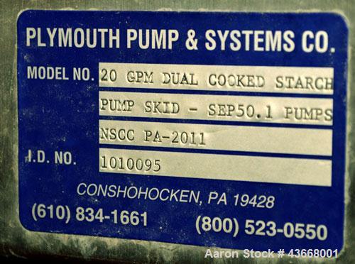 Used Chem Systems Starch Cooking System