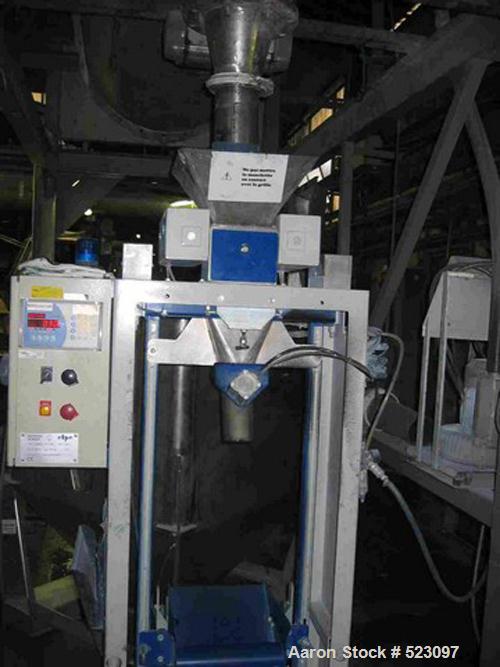 USED: Comac extrusion line. (1) Feeding system Matcon or Anag containers, servo lift Matcon (hydraulic lifting and positioning system), with 55 gallon (210 liter) Matcon buffer, screw feeder. (1) Com...