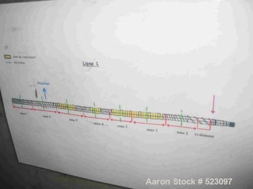 USED: Comac extrusion line. (1) Feeding system Matcon or Anag containers, servo lift Matcon (hydraulic lifting and positioni...