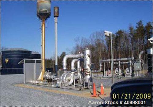 Used Custom Combusion Engineering/Linklater Corporation Skid Mounted Landfill Gas (LFG) Utility Flare System. The skid mounted flare system (27' long x 7'4" wide x 26'11" high) was originally designe...