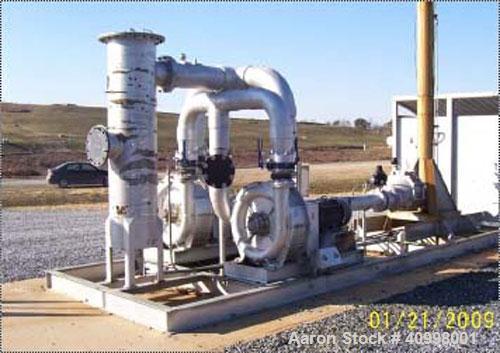 Used Custom Combusion Engineering/Linklater Corporation Skid Mounted Landfill Gas (LFG) Utility Flare System. The skid mounted flare system (27' long x 7'4" wide x 26'11" high) was originally designe...