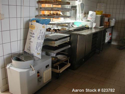 USED: Complete bakery plant, output up to 25 bakery shops. Various equipment manufacturers like Kemper, Affeldt, Werner Pfleiderer, Mannesmann and others; (7) Kneters, (5) Werner Pfleiderer ovens, tr...