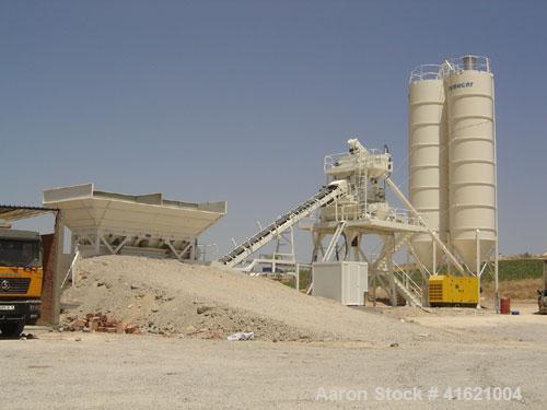 Unused- Frumecar CP3302 Cowete Concrete Plant, capacity 3531 cubic feet/hour (100 m3/h), 106 cubic feet (3 m3) per batch, comprised of: (4) 353 cubic feet (10 m3) hoppers totaling 1412 cubic feet (40...
