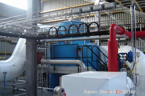 USED: Gea-Niro closed cycle fluid bed spray drying/granulation plant, type SF-6.3-CC. 221 cu ft (6.3m3/6300 liter) 5000 MT capacity per year. Material of construction is 316/316L 7316Ti. (1.4436/1.44...