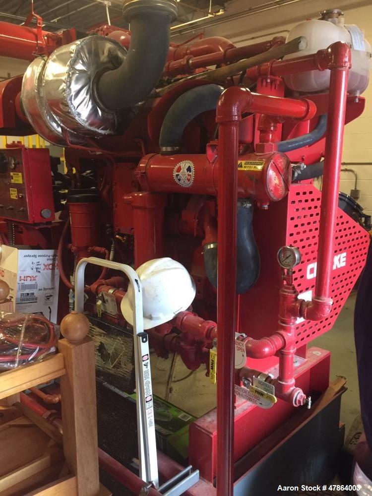 Used- Clarke Stationary Fire Pump Service Station