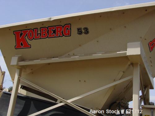 USED: Kohlberg/Portec portable pugmill, model 53, Built 1996. 100 tons/hour, 48" x 5' extended to 15', 36" wide conveyor.