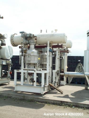 Used GEA Grenco M0099 Freeze Concentration System. Consists of: (3) Off Recrystalliser Tanks, approximately 2,378 gallons (9,000 liter, gross cap.), 316 Stainless Steel, includes (3) KATT Motor, Type...