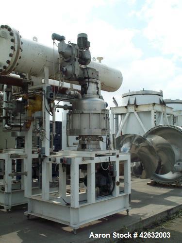Used GEA Grenco M0099 Freeze Concentration System. Consists of: (3) Off Recrystalliser Tanks, approximately 2,378 gallons (9,000 liter, gross cap.), 316 Stainless Steel, includes (3) KATT Motor, Type...