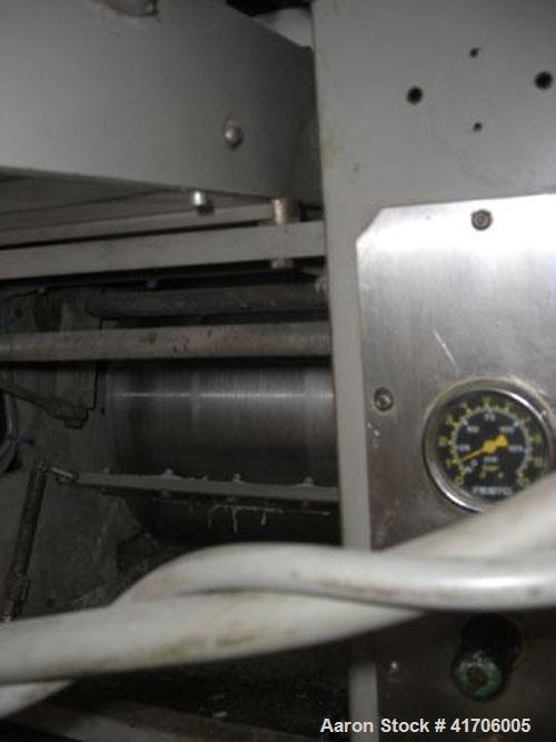 Used Mecatherm Baguette Line, output capacity 24,000 baguettes.Comprised of: (2) Mecatherm 2500 baguette lines dough divider, master roll, partial device for rolls, metal sheets transportation.(1) Cu...