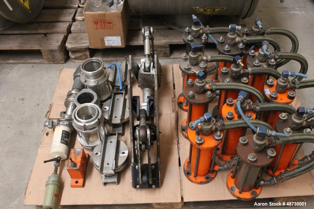 Used Niro Milk Powder Production Facility. Includes: (3) Niro fluid bed dryers. (2) Niro f 60 Atomizers, 45 kW. Feed air ventilator, 55 kW. Exhaust air ventilator, 90 kW. Brunner dehumidifier unit. (...