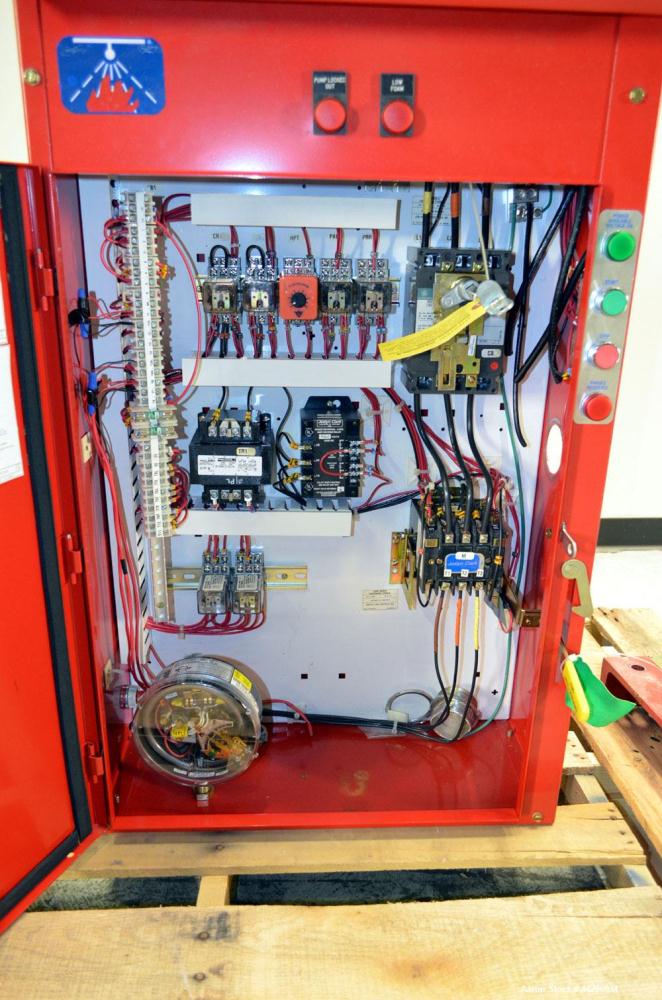 Used Ansul Foam Fire Suppression System Consisting Of: (1) Joslyn Clark Ansul Wall Mounted Fire Suppression System Foam Pump Controller, Model C6A1244F11, serial#240016. Maximum Water Pressure 300 ps...