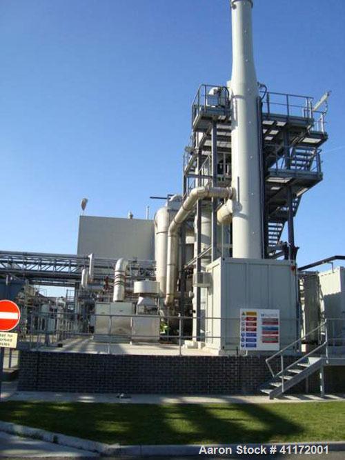 Used Durr Type Ecopure RTO Thermal Oxidization Unit. Flow rate approximately 5800 to 15000 m3/hour. Burner capacity 526 kw with combustion chamber temperature of 920 deg C, inlet temperature of 20 de...