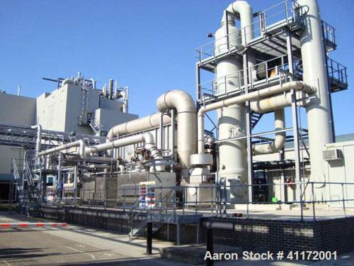 Used Durr Type Ecopure RTO Thermal Oxidization Unit. Flow rate approximately 5800 to 15000 m3/hour. Burner capacity 526 kw with combustion chamber temperature of 920 deg C, inlet temperature of 20 de...