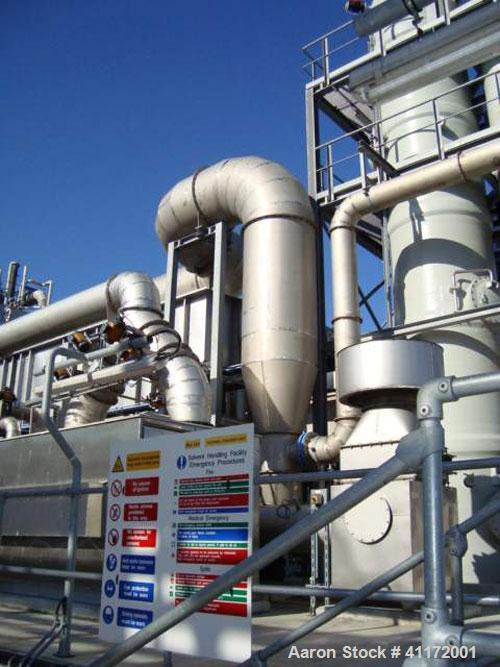 Used Durr Type Ecopure RTO Thermal Oxidization Unit. Flow rate approximately 5800 to 15000 m3/hour. Burner capacity 526 kw with combustion chamber temperature of 920 deg C, inlet temperature of 20 de...