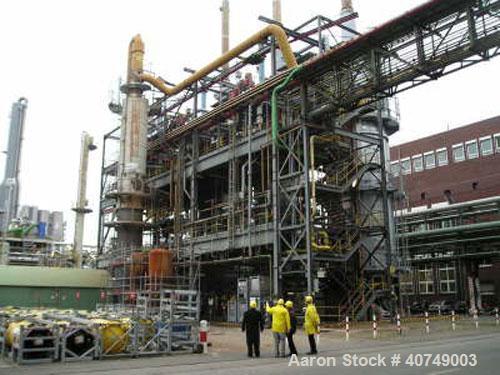 Used Complete PVC / VCM / EDC Plant. 180,000 ton/year PVC; 160,000 ton/year VCM; 140,000 ton/year EDC (oxy-chlorination); suspension polymerization; three (3) process trains 60 kt each. New EDC crack...