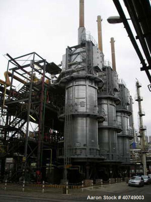 Used Complete PVC / VCM / EDC Plant. 180,000 ton/year PVC; 160,000 ton/year VCM; 140,000 ton/year EDC (oxy-chlorination); suspension polymerization; three (3) process trains 60 kt each. New EDC crack...