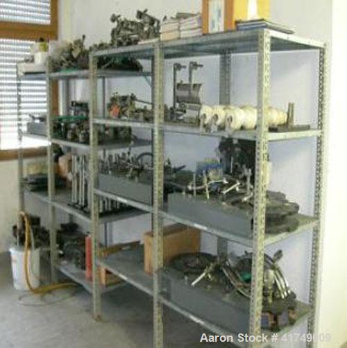 Used Wine Bottling Line, output 3000 bottles / hour, sizes 8 - 33 ounces (0.25 - 1 liter).  Comprised of:  (3) Forms 0.75 liter Bordeaux, 0.25 liter Bocksbeutel, 0.75 liter Bocksbeutel.  (1) Depallet...