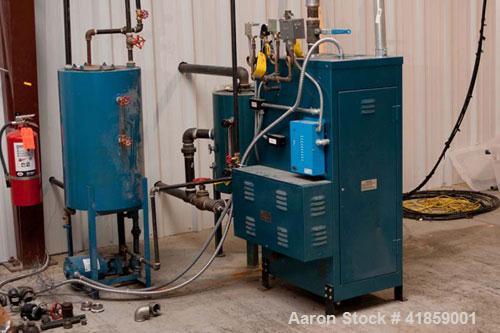 Used Biodiesel Plant, 6,000 gallons per week capacity, includes the following: (4) 9500 gallon poly vertical tanks; 2,000 gallon poly vertical tank; 400 gallon cone bottom tank with stand; 120 gallon...