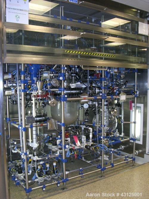 Used Pharmaceutical Kilo Production Facility consisting of:  Reactor Trains (3 OFF) - Used QVF Dedietrich approximately 80 liter capacity reactor trains which include Dedietrich 80 liter glass lined ...