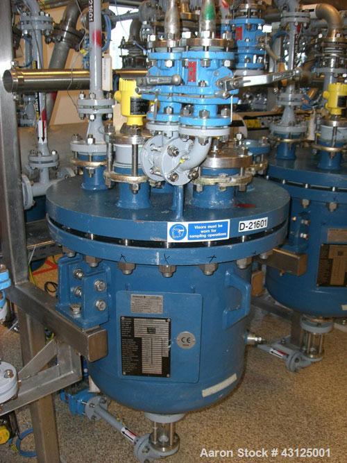 Used Pharmaceutical Kilo Production Facility consisting of:  Reactor Trains (3 OFF) - Used QVF Dedietrich approximately 80 liter capacity reactor trains which include Dedietrich 80 liter glass lined ...
