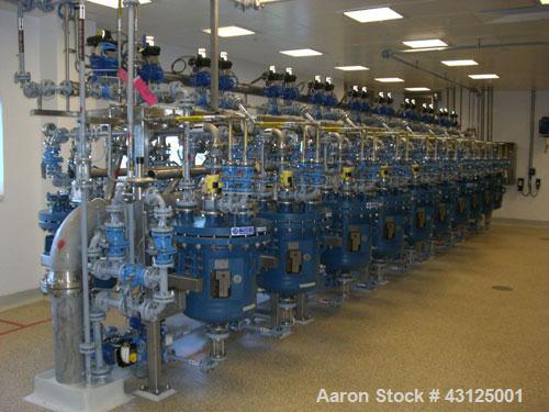 Used Pharmaceutical Kilo Production Facility consisting of:  Reactor Trains (3 OFF) - Used QVF Dedietrich approximately 80 liter capacity reactor trains which include Dedietrich 80 liter glass lined ...