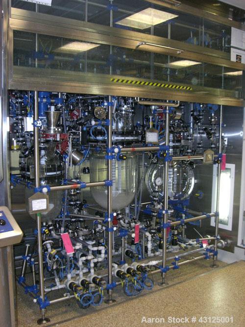 Used Pharmaceutical Kilo Production Facility consisting of:  Reactor Trains (3 OFF) - Used QVF Dedietrich approximately 80 liter capacity reactor trains which include Dedietrich 80 liter glass lined ...