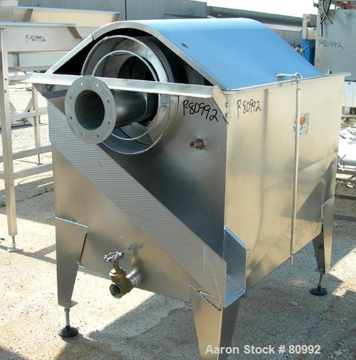 Used Cabbage Preparation Line Consisting Of: (1) Dual lane cabbage corer/cutter. (1) 24" diameter dual Kibby shredder with (2) 1/2 hp, (2) 3 hp motors. (1) 24" diameter Kibby shredder with 2 hp, 3 hp...