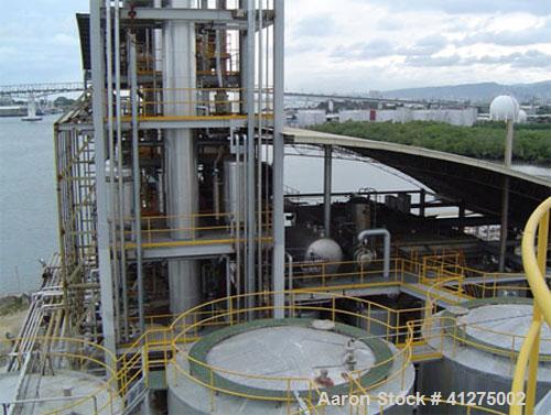 Used Fatty Acid Fractionation and Glycerine Refinery. Rated 50 tons per day coconut oil. Plant built by Process Technologies. The fat splitter utilizes Lurgi technology; fractionating and distillatio...