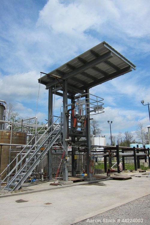 Used SafeRack Truck Loading Rack.  Hatch loading and hose connection hookups.  Piping and loading arms.  XP Opti-Therm self-switching rack monitor.