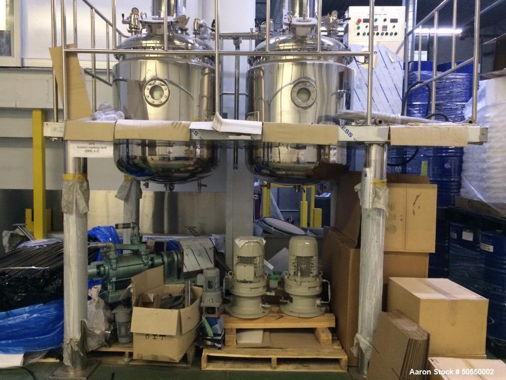 Used Sky Softgel Co. LTD. Gelatin Melting Tank System