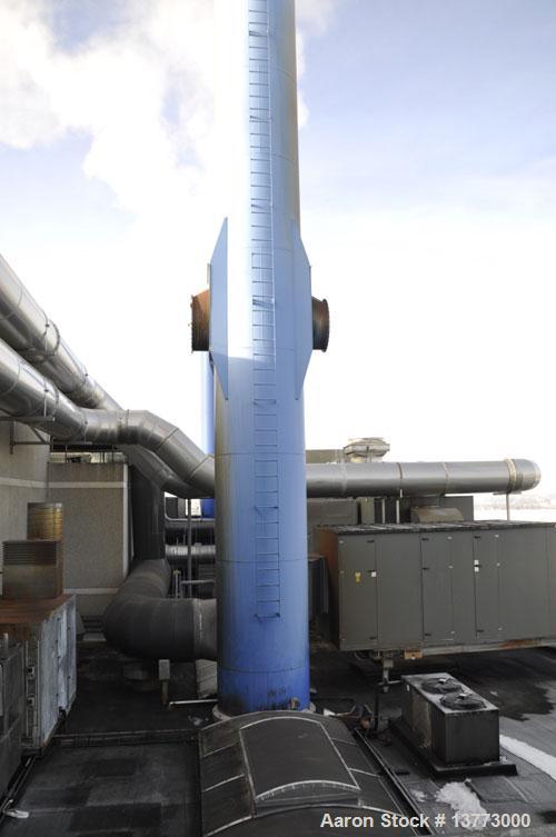 Used Steelcon-Esbjerg Chimney. 5'9" diameter x 162'5" high (1800 mm diameter x 50000 mm high). Material of construction is stainless steel cone on exhaust product contact points, carbon steel externa...