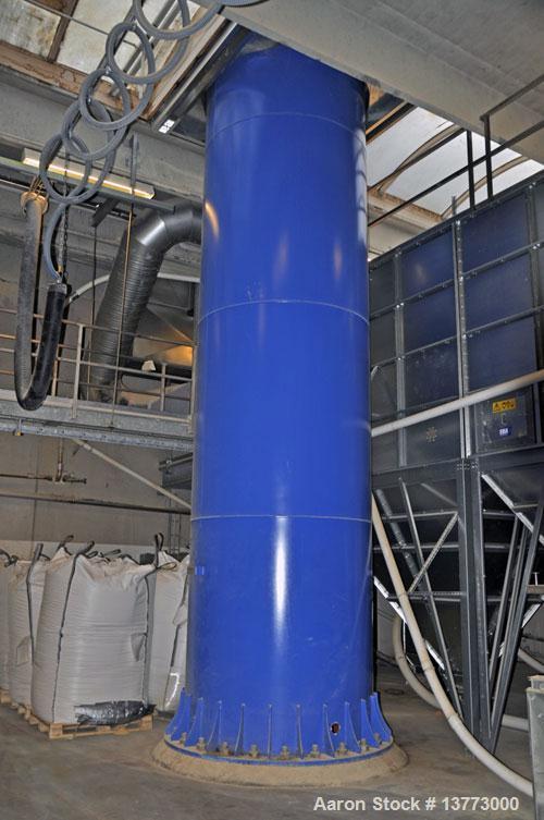 Used Steelcon-Esbjerg Chimney. 5'9" diameter x 162'5" high (1800 mm diameter x 50000 mm high). Material of construction is stainless steel cone on exhaust product contact points, carbon steel externa...