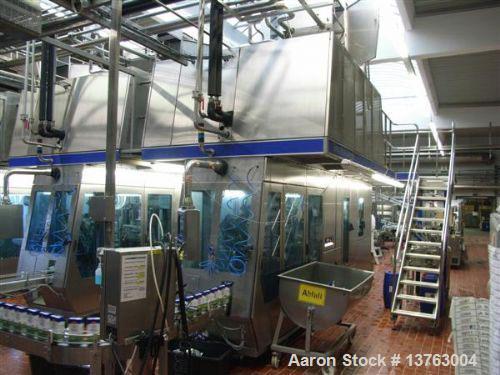 Used Tetra Pak TBA 21 Slim with PT21 Pull-Tab System, aseptic carton filler. Capacity 7,000 units per hour, unit volume 33.8 oz (1 liter). Manuals included. Work hours 29,482.